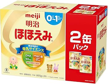 Amazon.co.jp: 明治 ほほえみ 2缶パック 800g×2缶×2セット 粉末